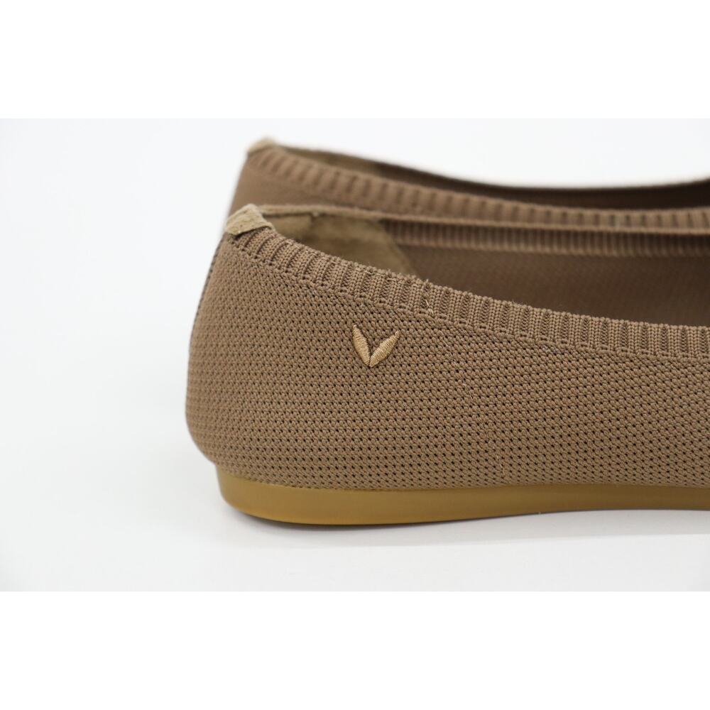 Vivaia Pointed Knit Ballet Flats in Taupe. - Picture 15 of 15